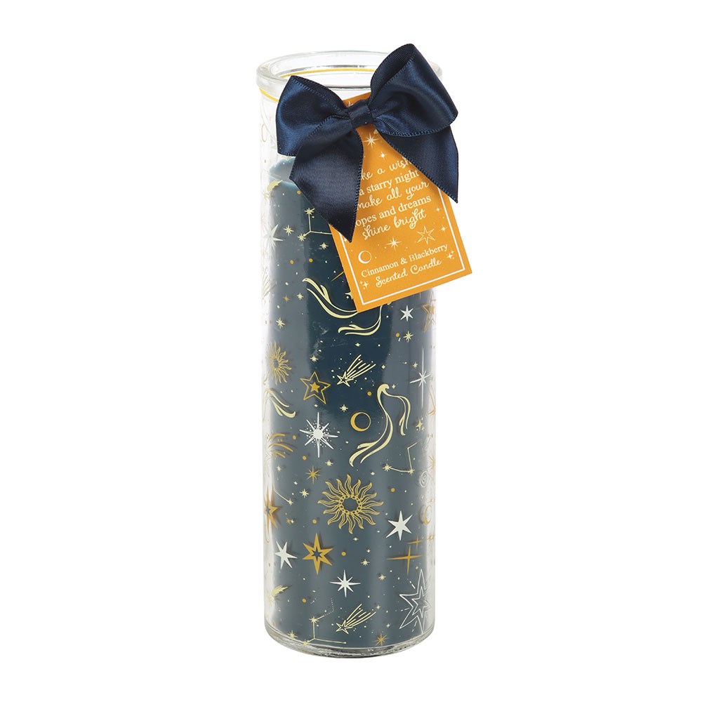 Starry Night Cinnamon & Blackberry Scented Tube Candle