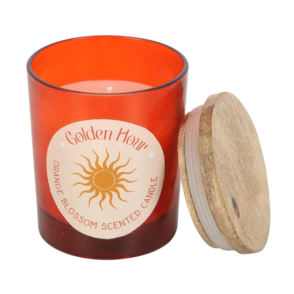 Golden Hour Orange Blossom Scented Candle1