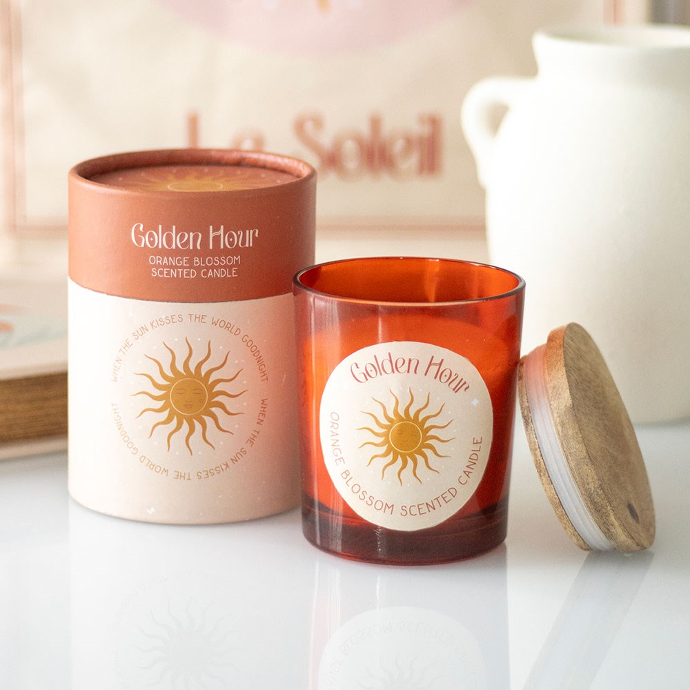 Golden Hour Orange Blossom Scented Candle3
