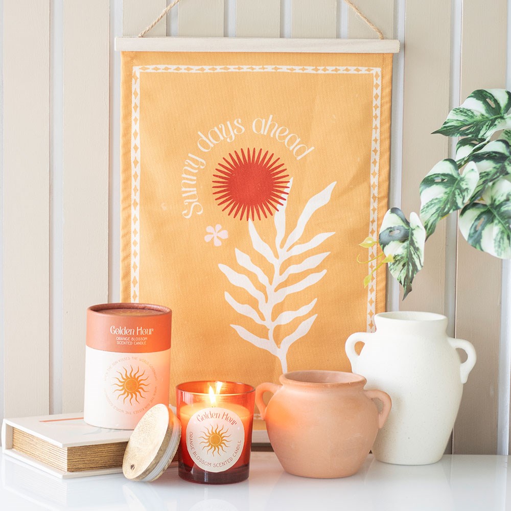 Golden Hour Orange Blossom Scented Candle4