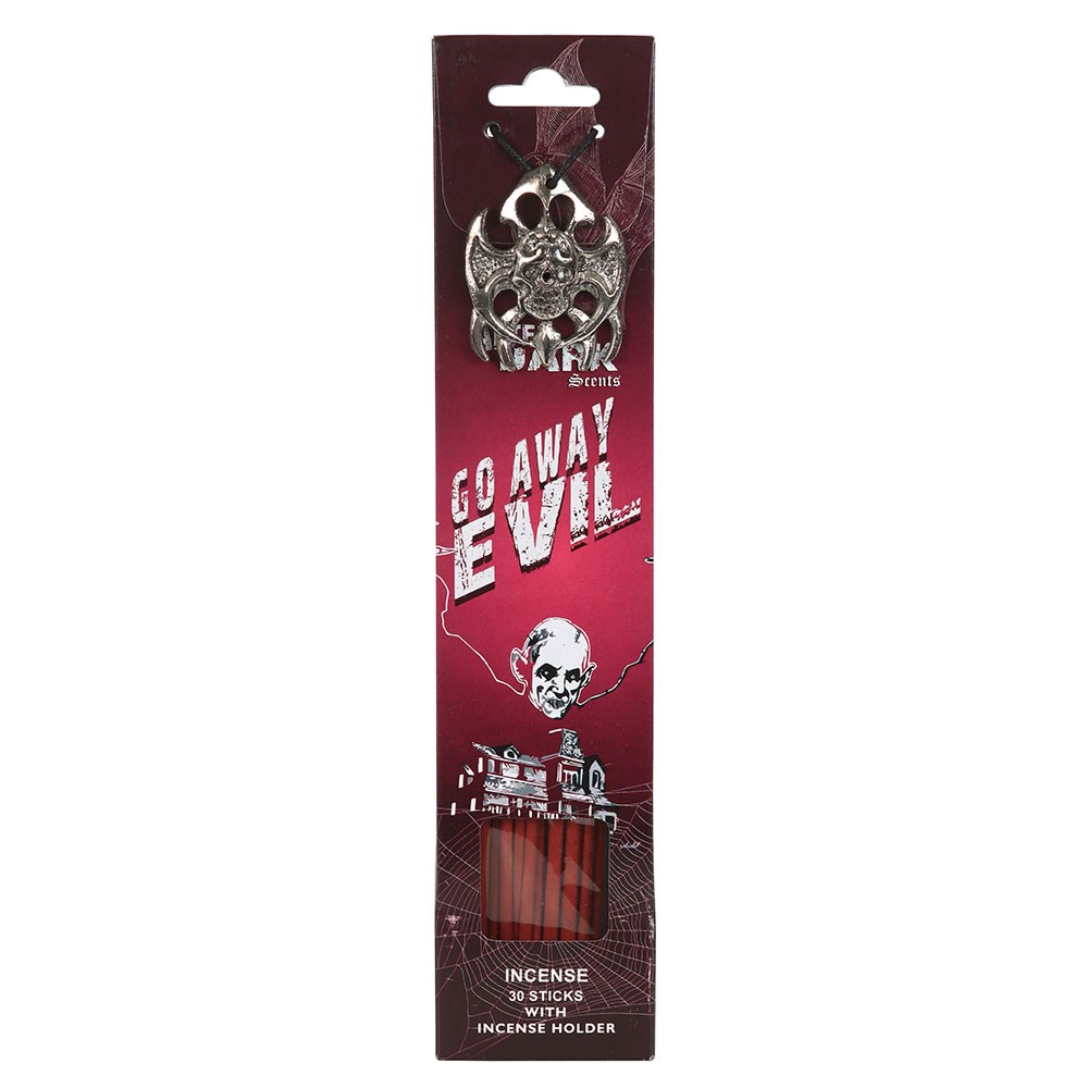 Go Away Evil Rose Scented Incense Sticks with Holder3