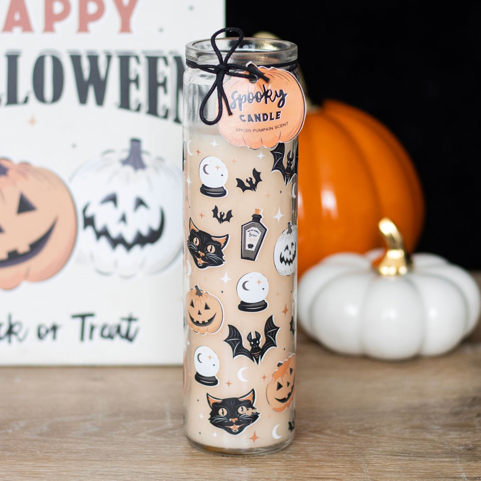 Spooky Spiced Pumpkin Scented Tube Candle3