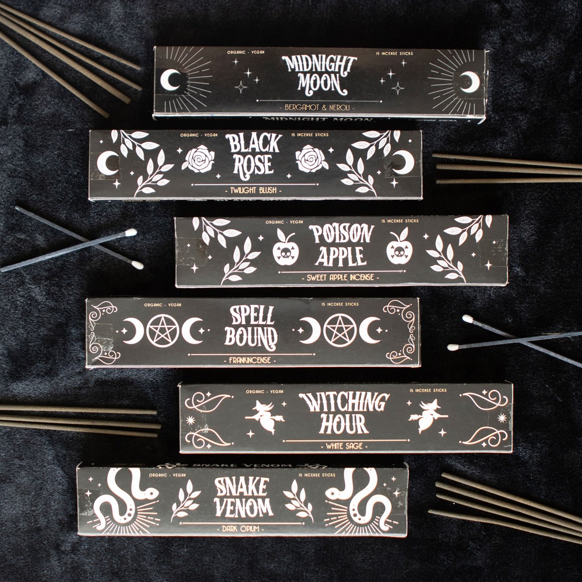 Midnight Ritual Incense Sticks Gift Set - Set of 6 Fragrances4
