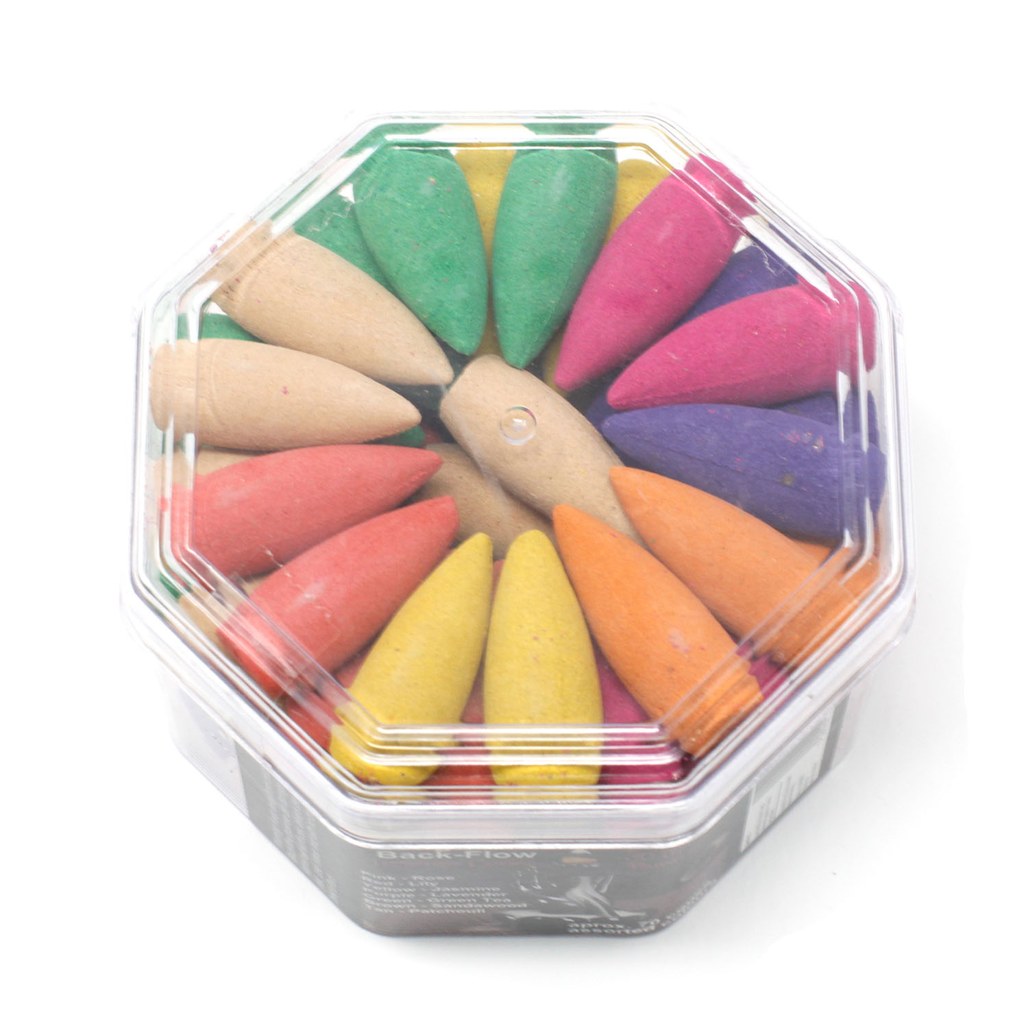 Long-Burn Backflow Incense Cones (70 Pack) - Assorted Fragrances3
