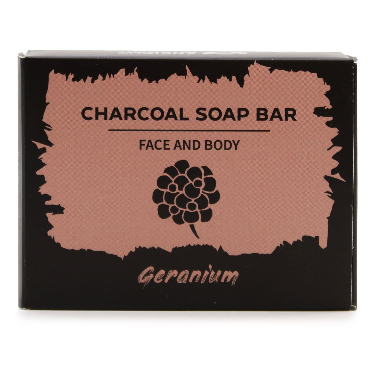 Geranium Activated Charcoal Soap - Natural Deep Cleansing Bar (85g)1