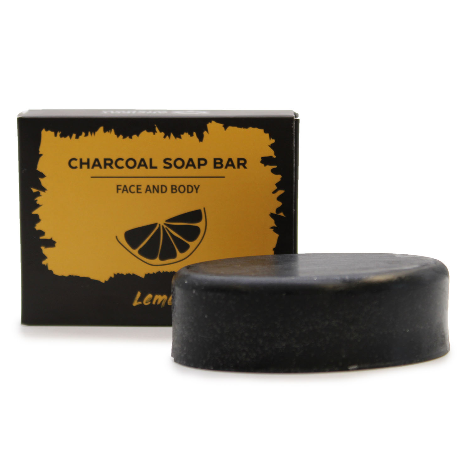 Lemon Activated Charcoal Soap - Natural Deep Cleansing Bar (85g)