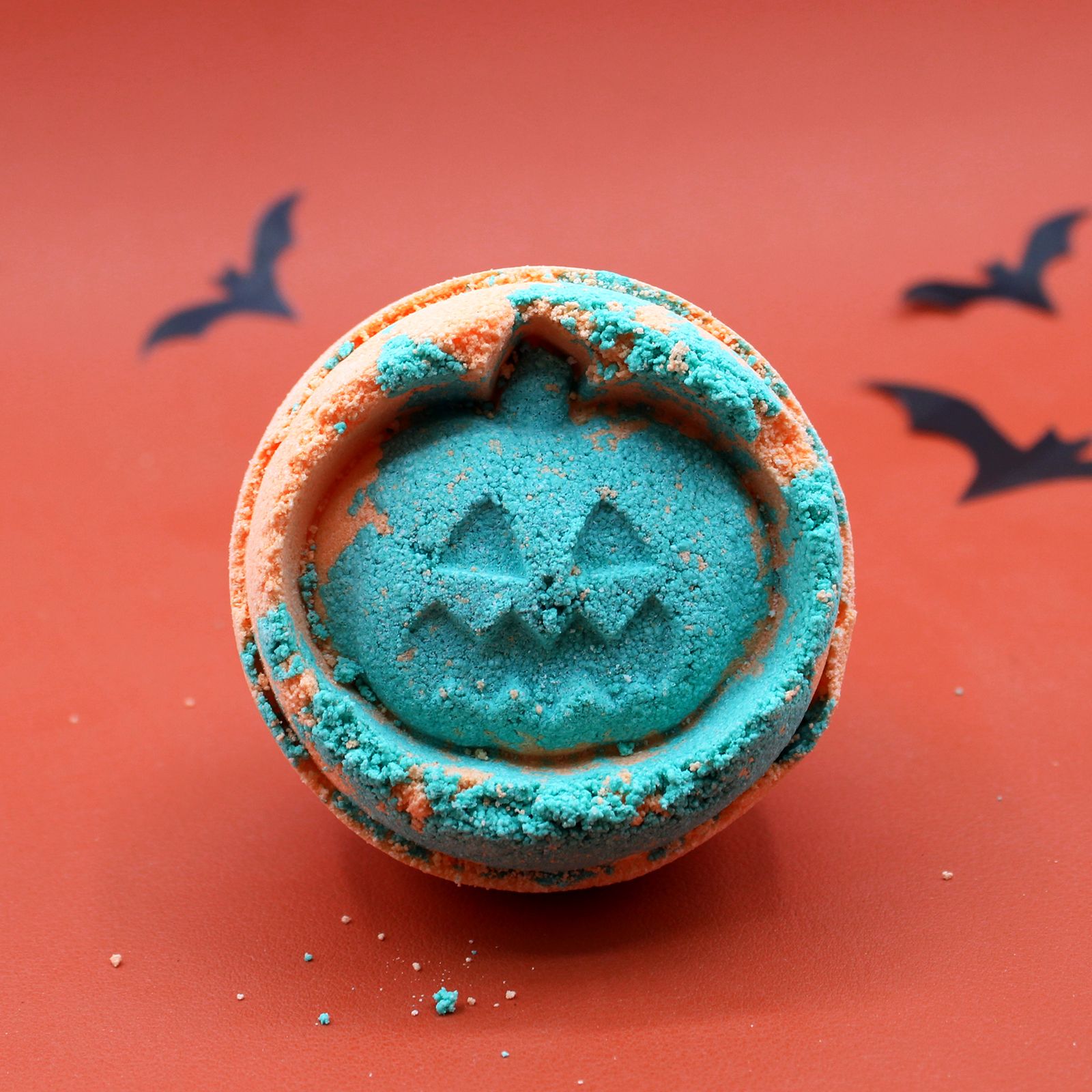Fennel & Orange Scented Halloween Pumpkin Bath Bomb - Large (180g)