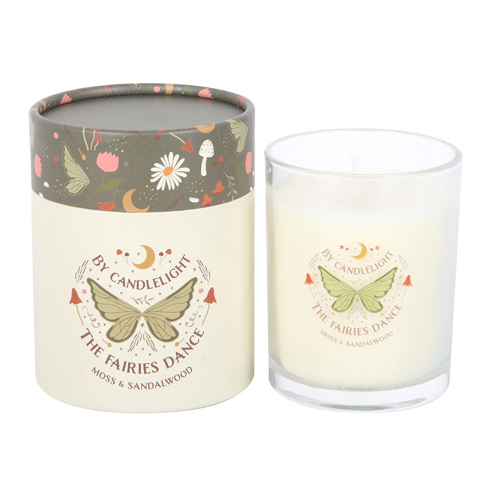 Enchanting Fairy Wing Moss & Sandalwood Scented Candle1