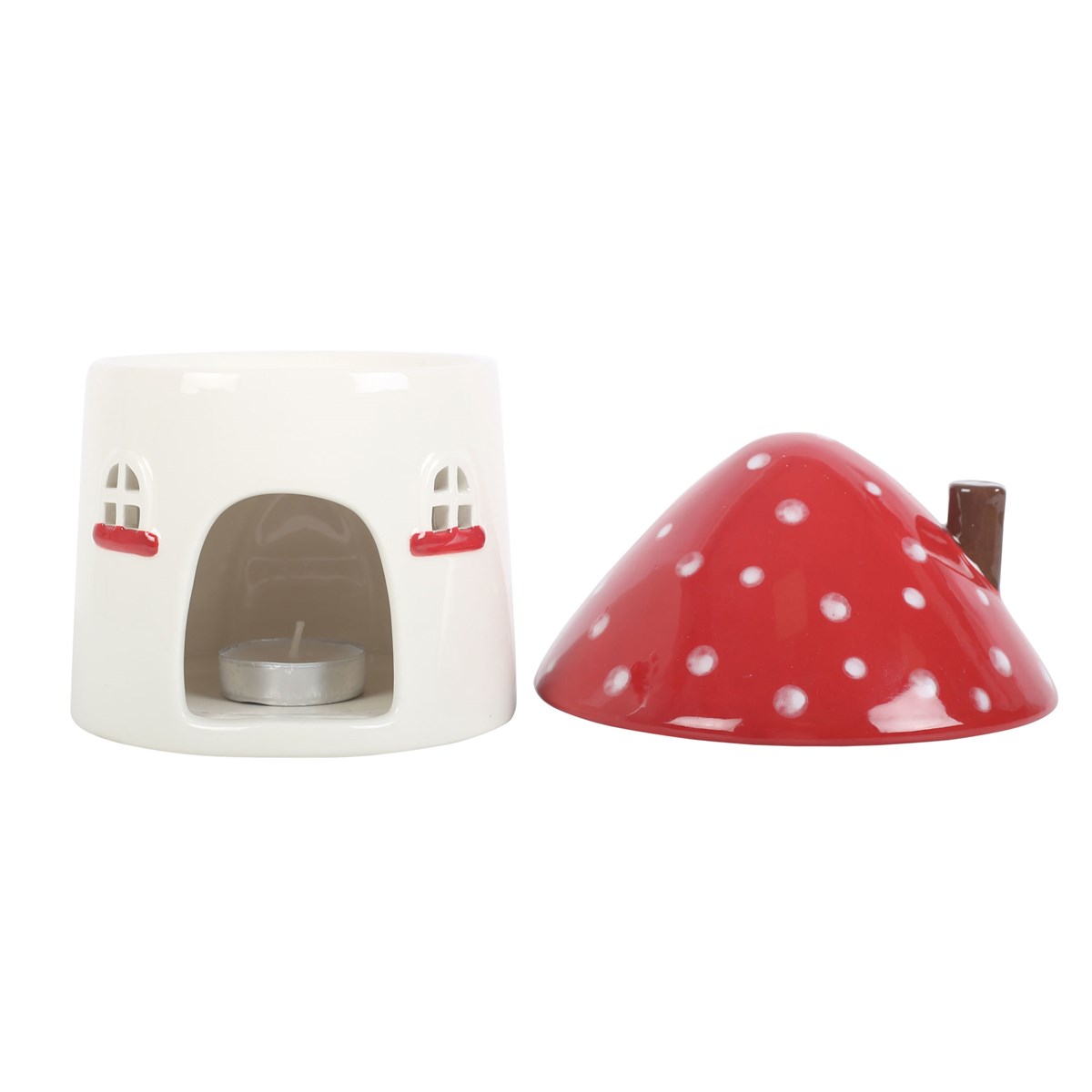 Whimsical Mushroom House Oil Burner & Wax Warmer4