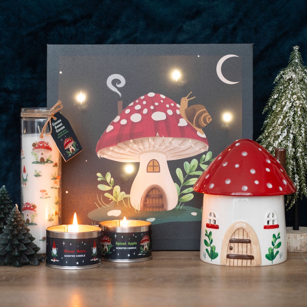 Whimsical Mushroom House Oil Burner & Wax Warmer7