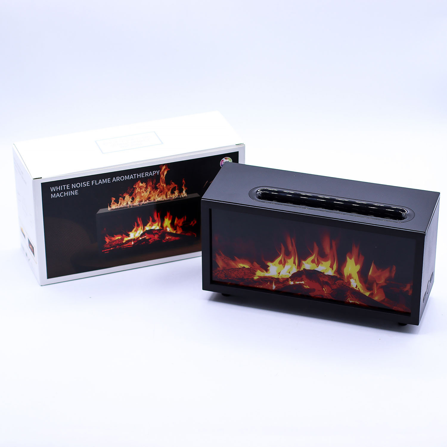 White Noise Flame Aromatherapy Machine with Birdsong & Colour-Changing Light9