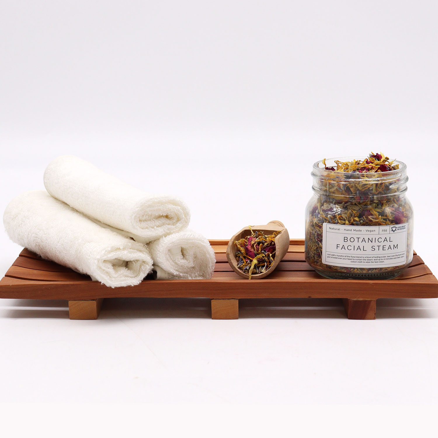 Natural Botanical Facial Steam - Soothe & Purify with Rose & Lavender3