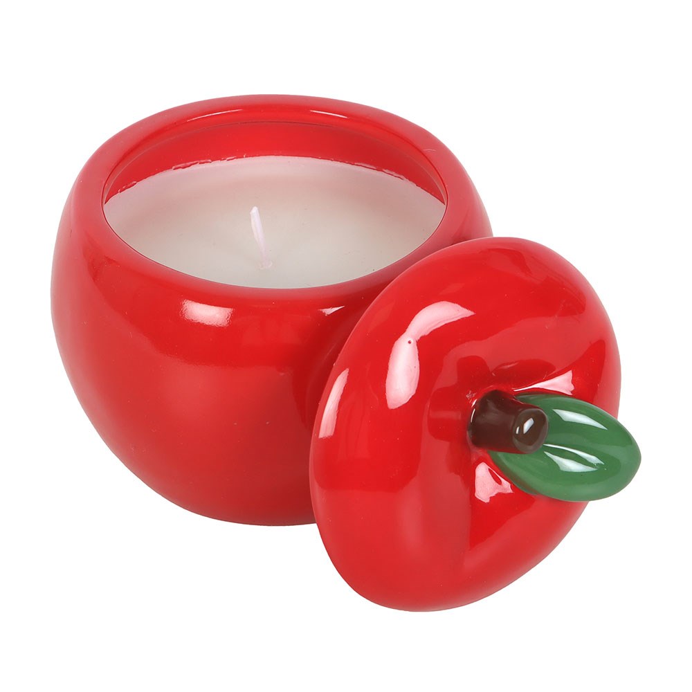 Charming Apple Shaped Scented Candle Jar2