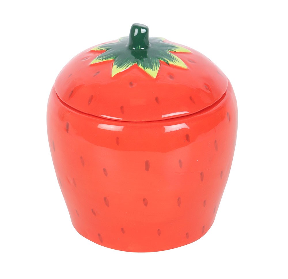Sweet Strawberry Shaped Scented Candle Jar3