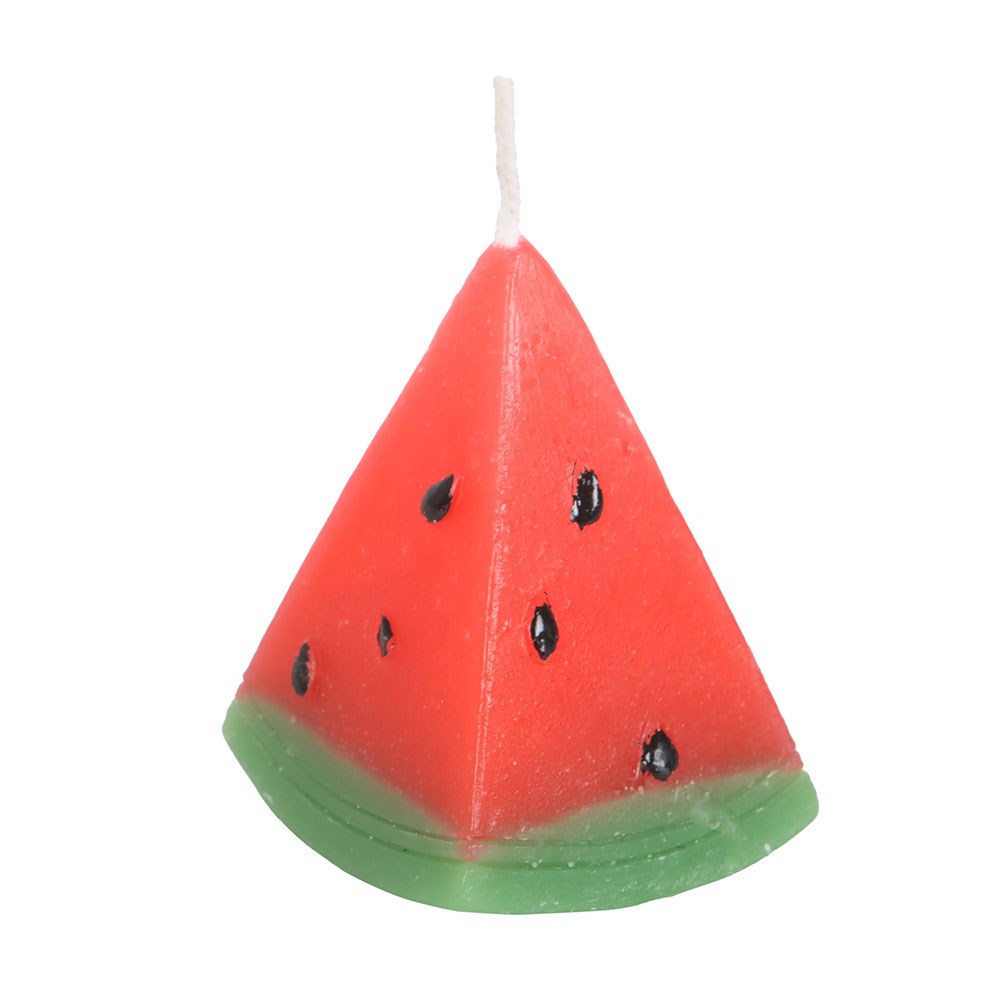 Set of 3 Watermelon Shaped Candles | Summer Fruit Home Décor1