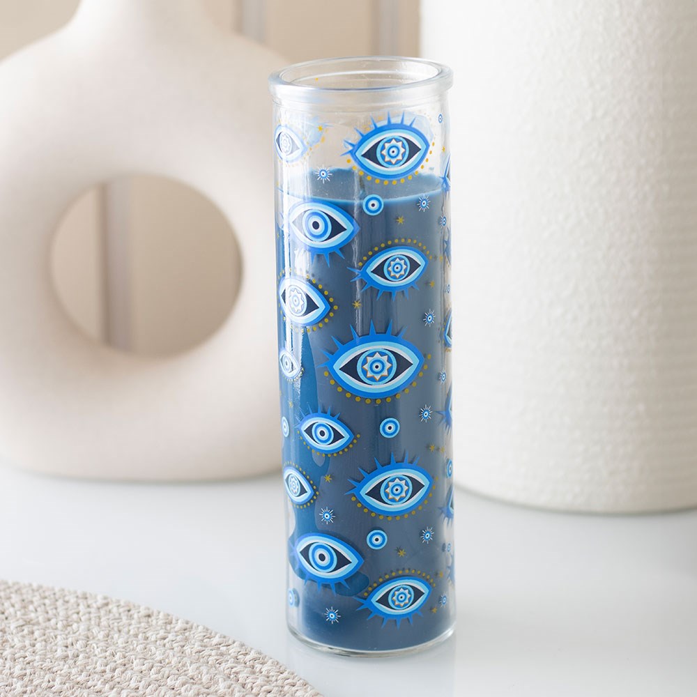All-Seeing Eye White Rose Scented Protection Candle