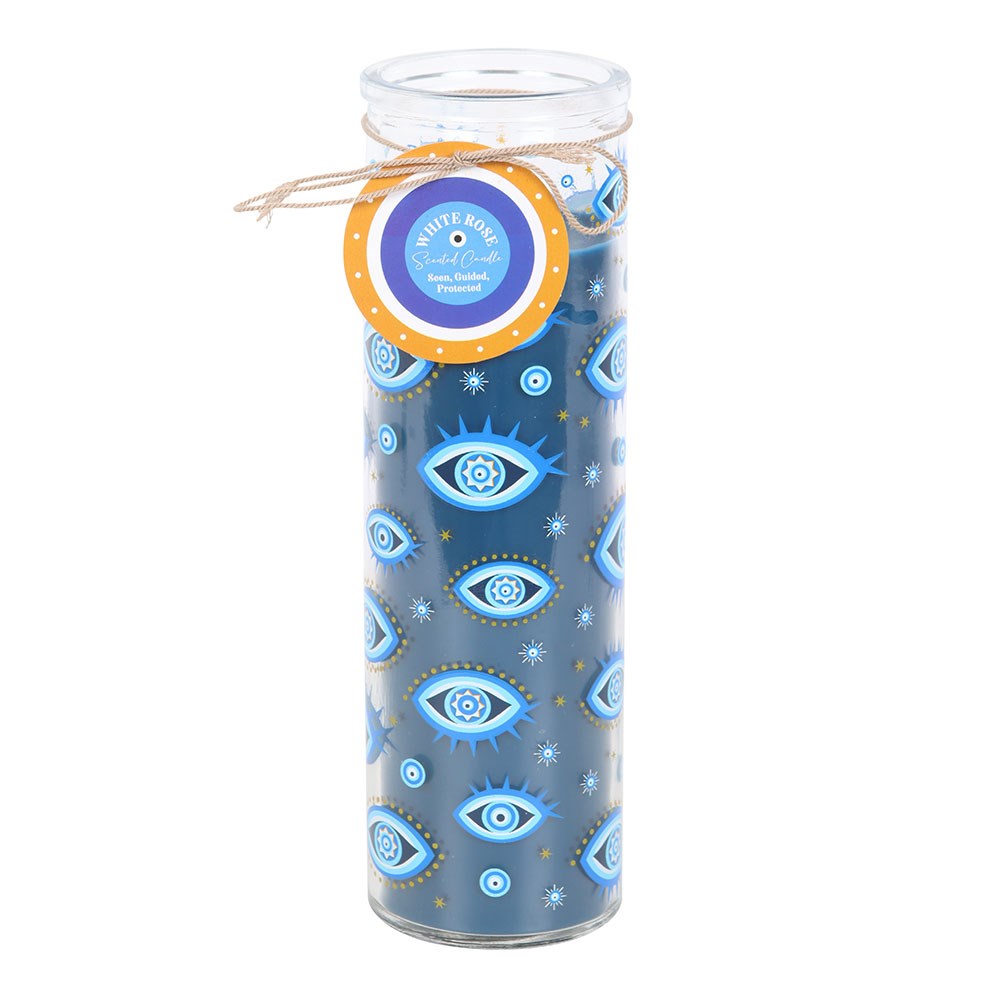 All-Seeing Eye White Rose Scented Protection Candle1