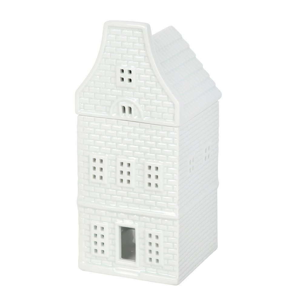 White Ceramic Nordic House Oil Burner & Wax Melt Warmer1
