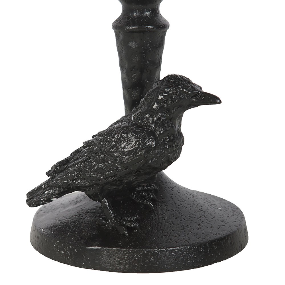 Mystic Raven Pillar Candle Holder | Gothic & Dark Academia Décor2