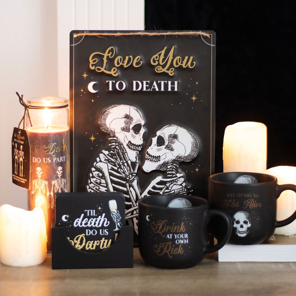 Til Death Do Us Part Amber Noir Tube Candle4