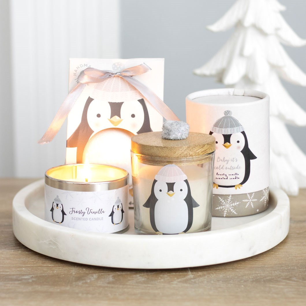 Frosty Vanilla Penguin Scented Candle6