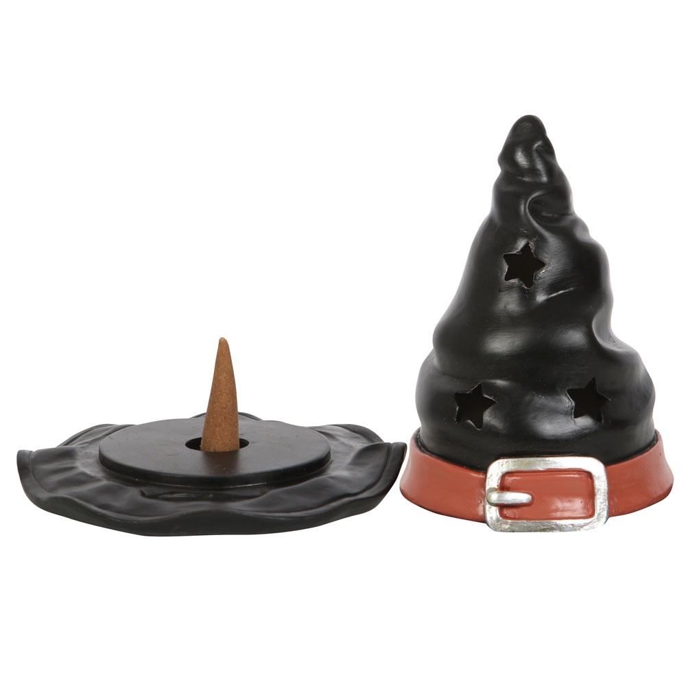 Witch Hat Incense Cone Burner – Mystical Smoke & Stars1