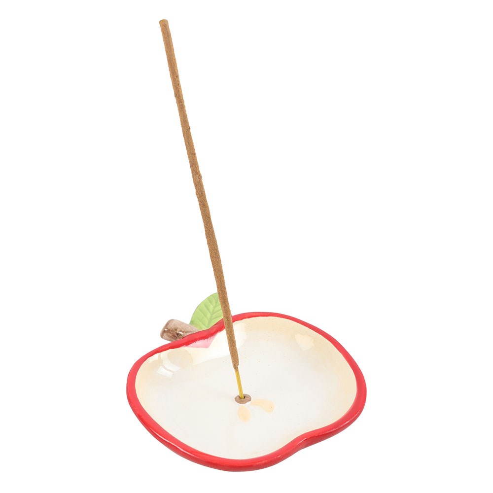 Sweet Red Apple Ceramic Incense Holder1