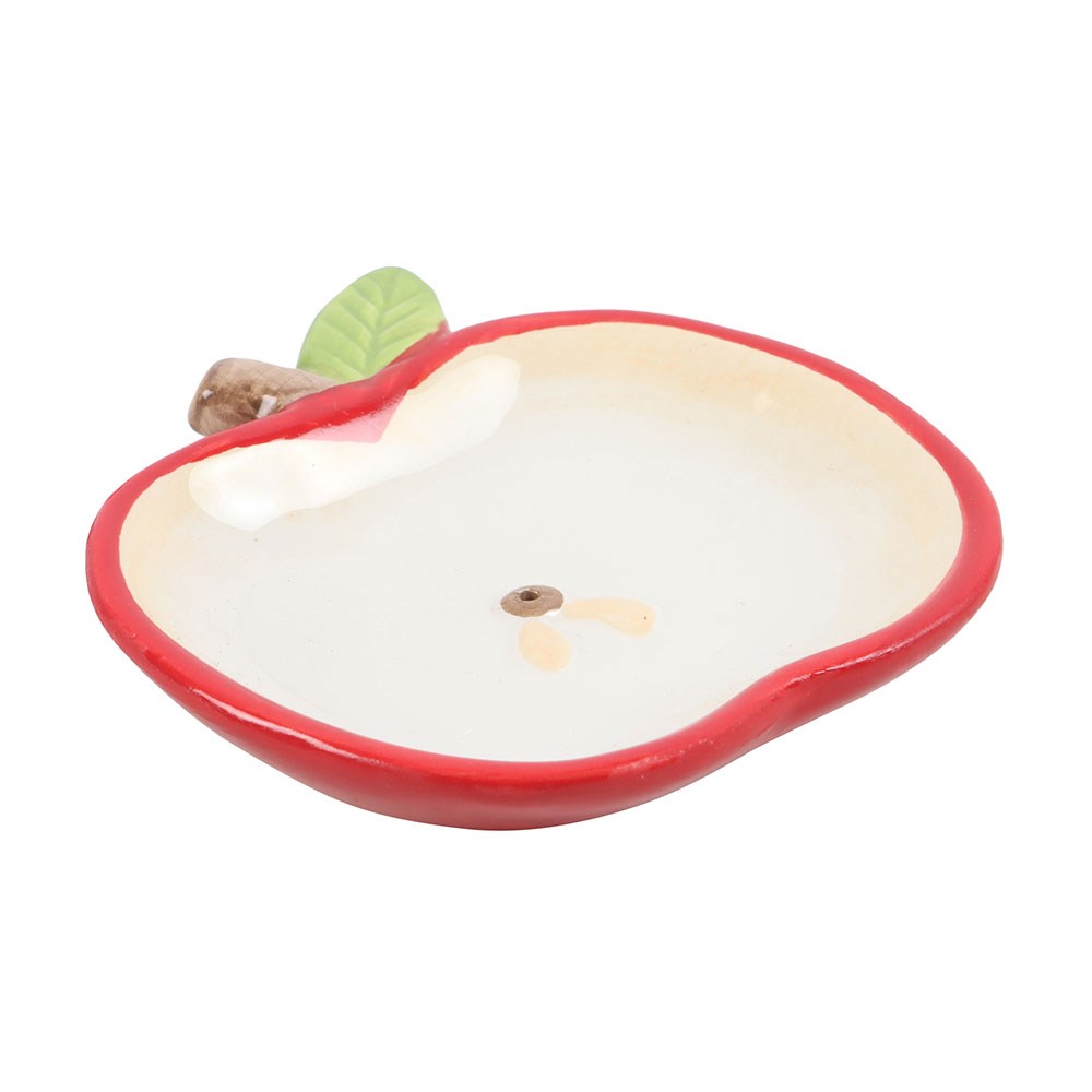 Sweet Red Apple Ceramic Incense Holder2