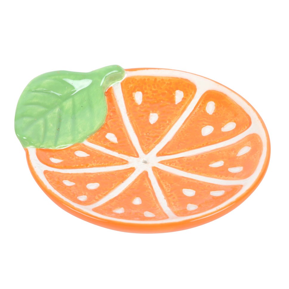 Orange Slice Ceramic Incense Stick Holder2