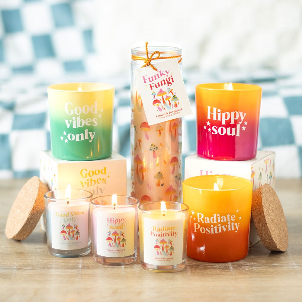 Set of 3 Funky Fungi Mushroom Votive Candles4