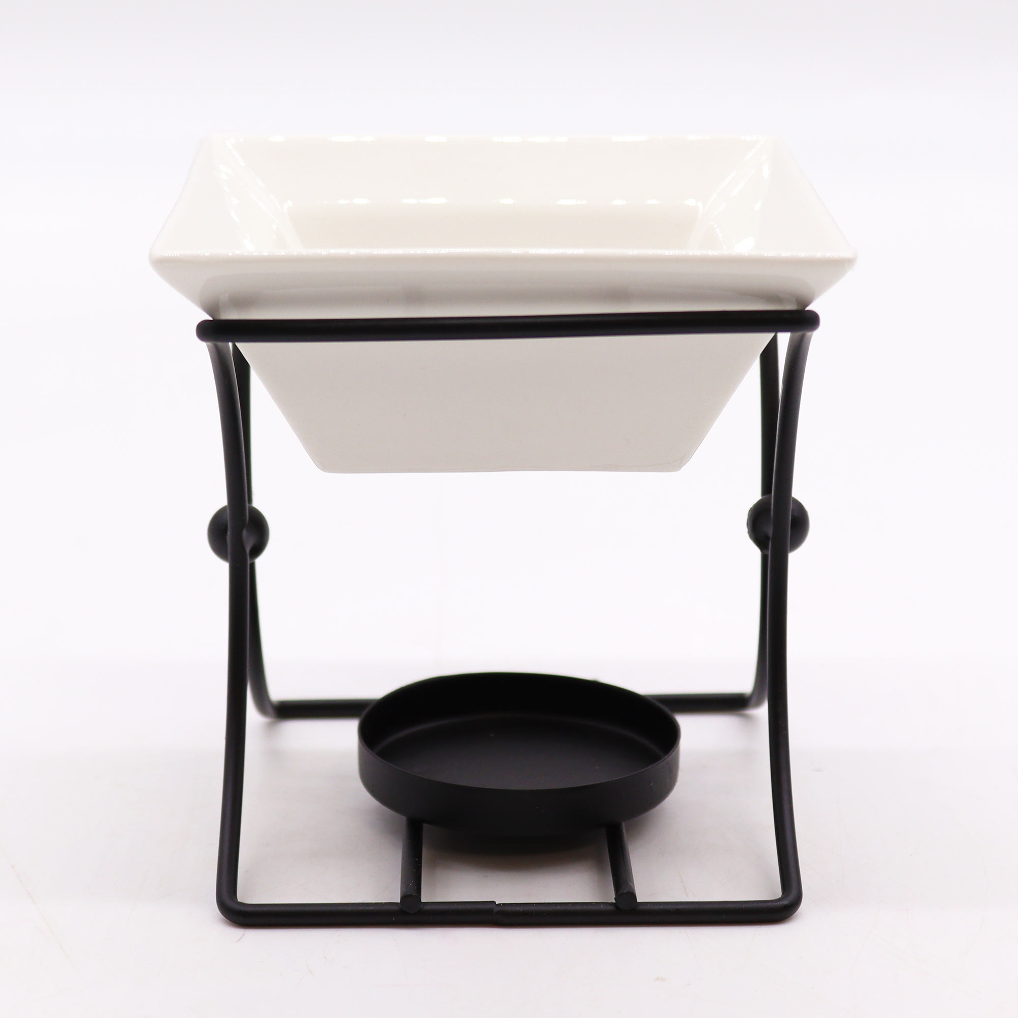 Ceramic & Metal Square Stand Oil Burner1