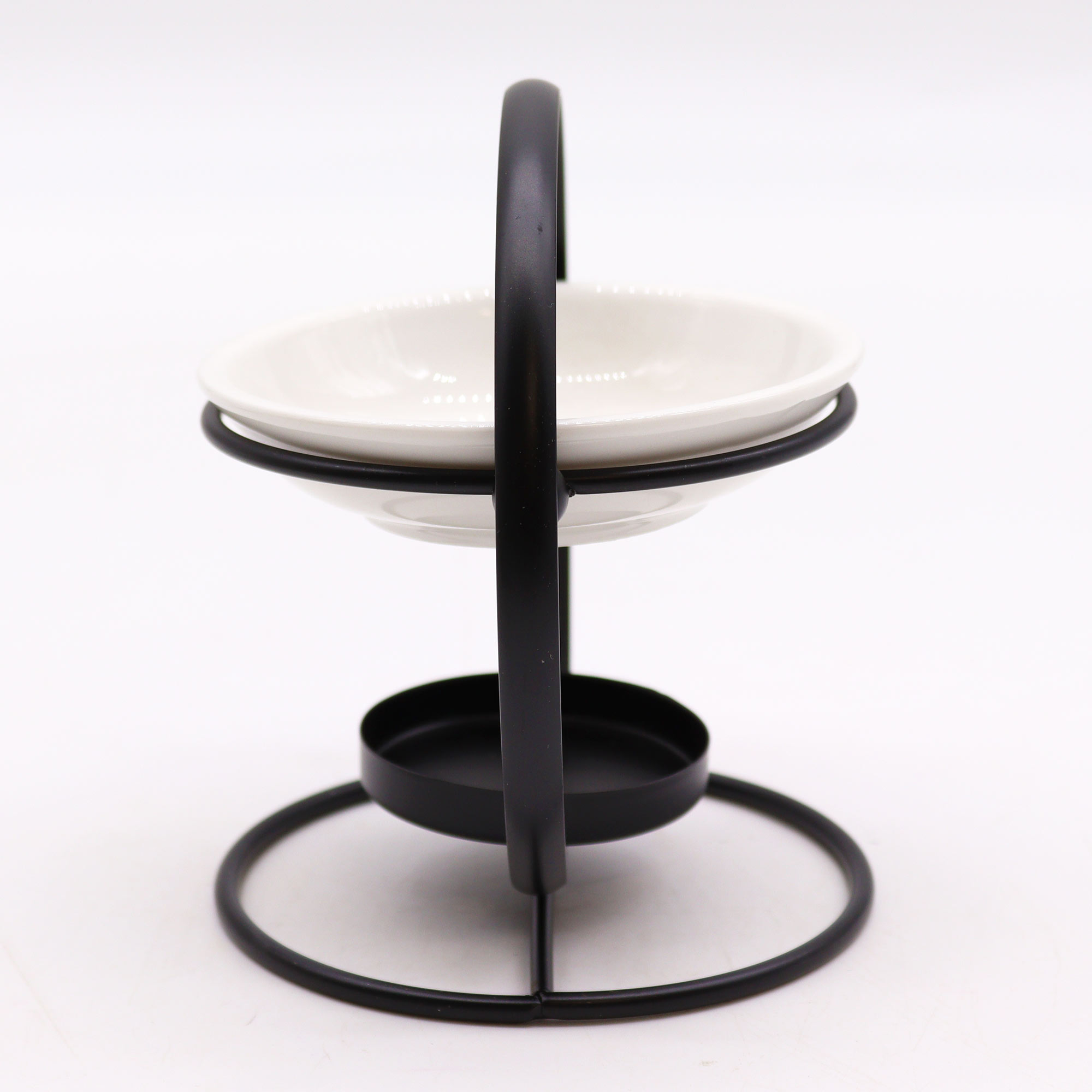 Ceramic & Metal Round Stand Oil Burner1
