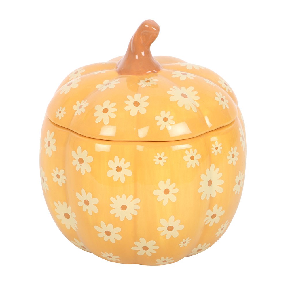 Groovy Floral Pumpkin Oil Burner1