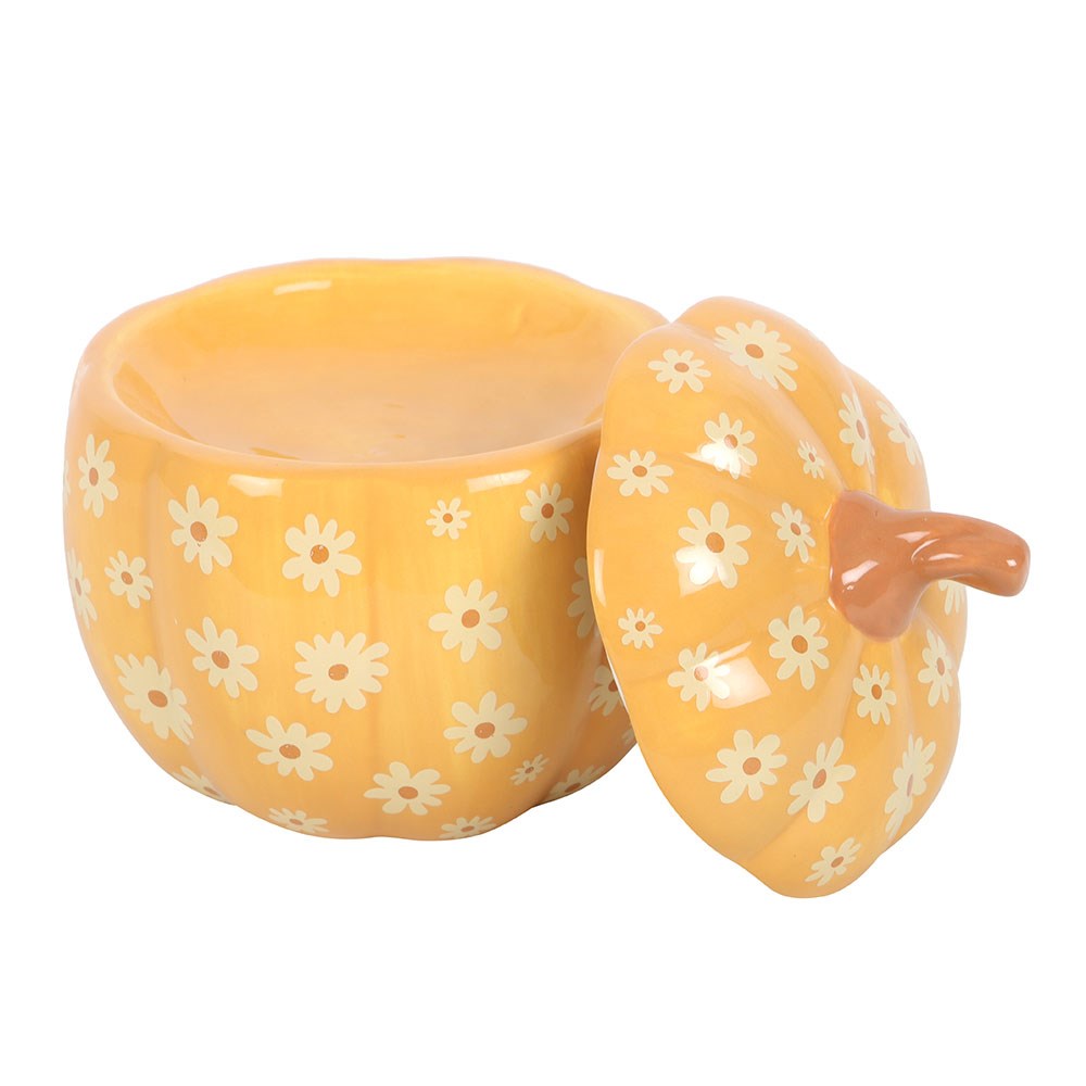 Groovy Floral Pumpkin Oil Burner2