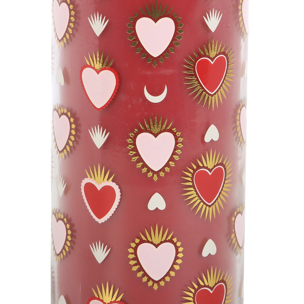 Sacred Heart Print Black Fig Tube Candle1