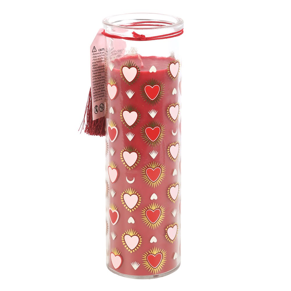Sacred Heart Print Black Fig Tube Candle2