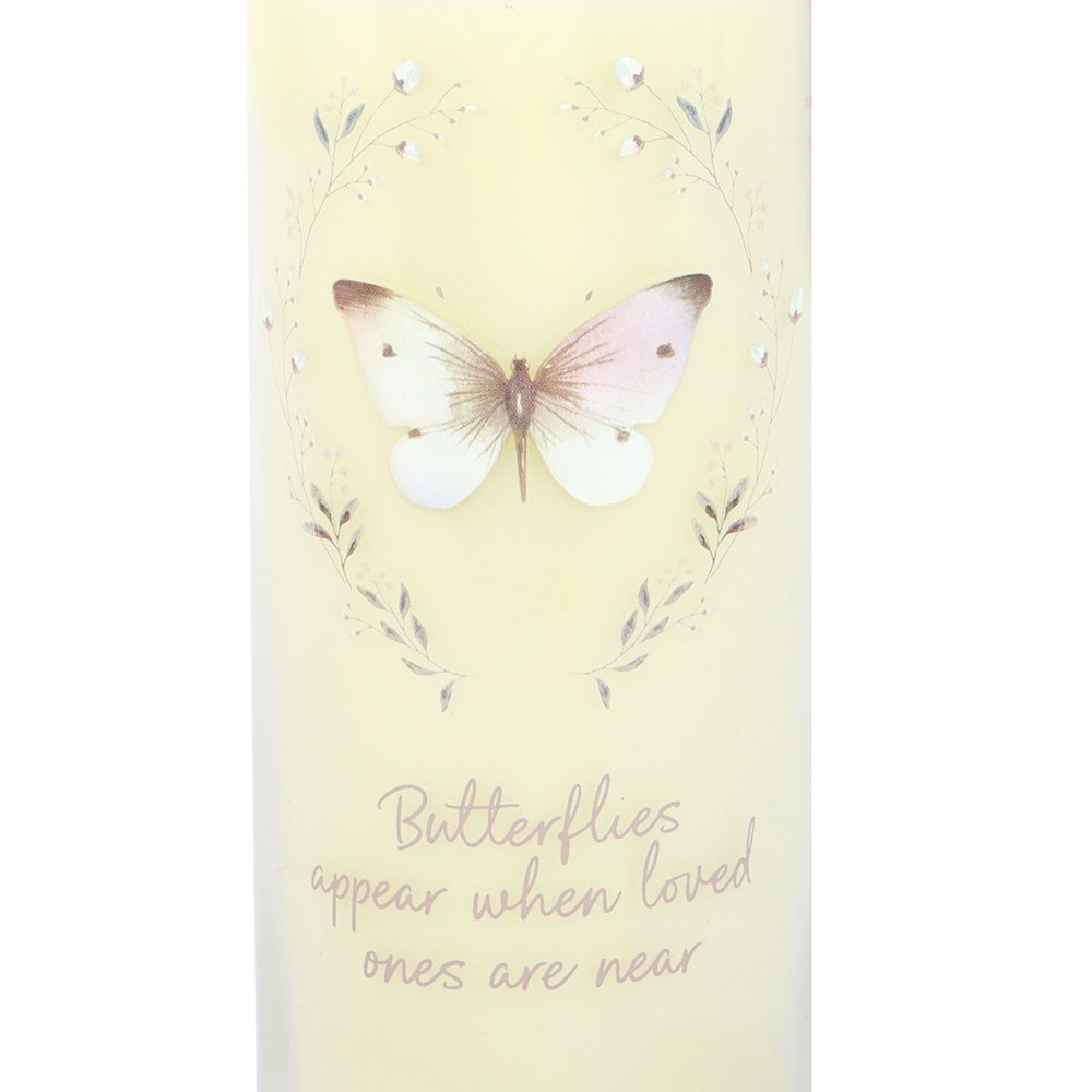 Butterflies Appear Vanilla Scented Memorial Candle1