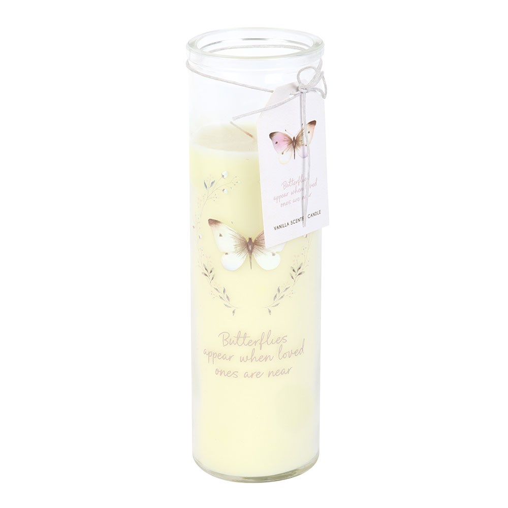 Butterflies Appear Vanilla Scented Memorial Candle2