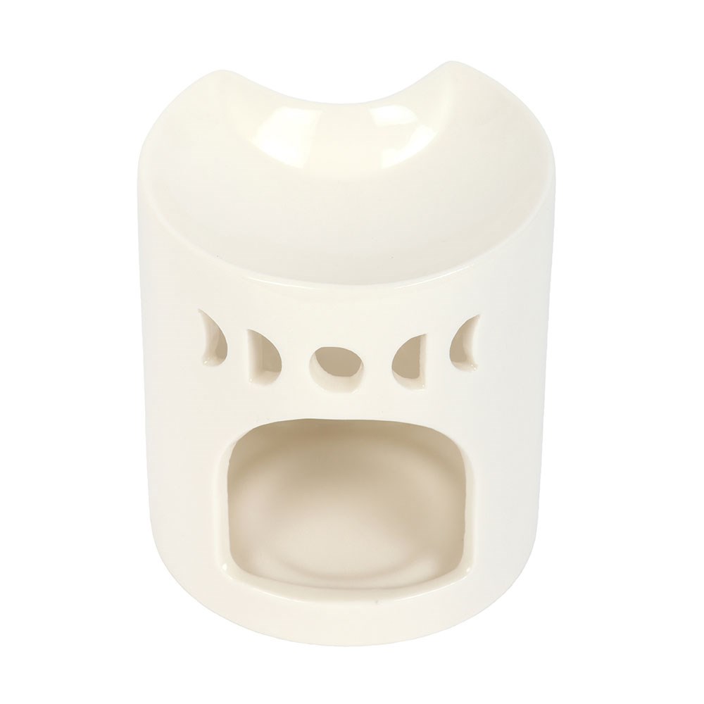 White Crescent Moon Oil Burner2