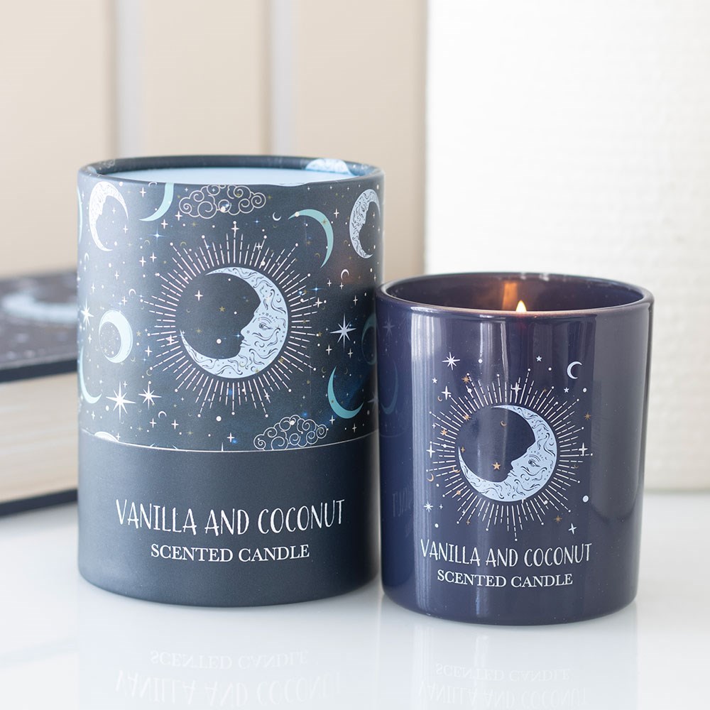 Blue Moon Vanilla & Coconut Scented Candle