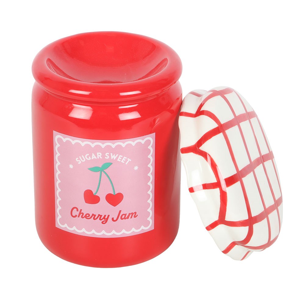 Cherry Jam Jar Oil Burner and Wax Warmer1