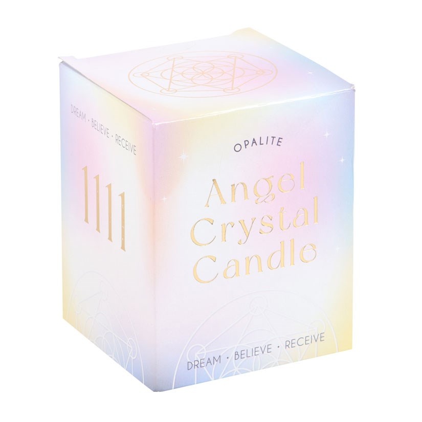 1111 Angel Number Crystal Chip Candle5