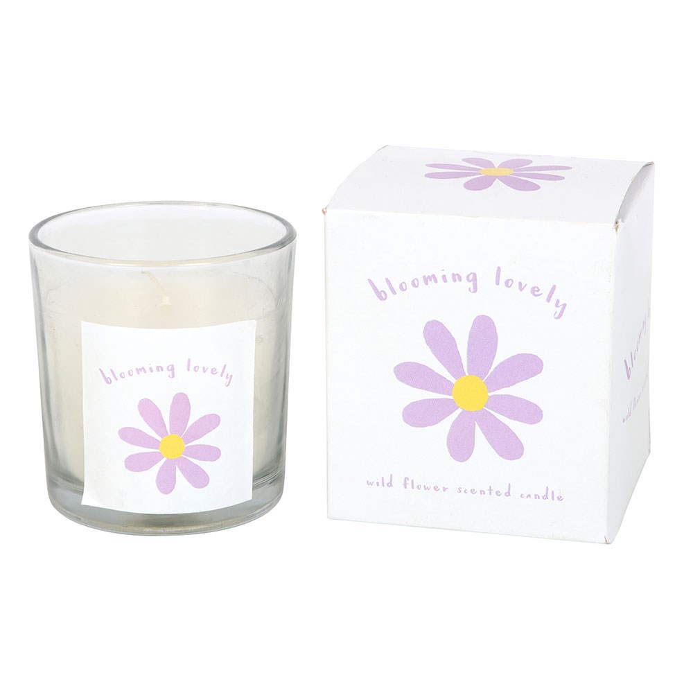 Blooming Lovely Daisy Wildflower Candle1