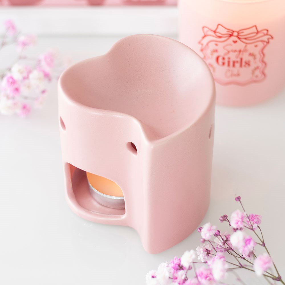 Pink Heart Oil Burner & Wax Warmer
