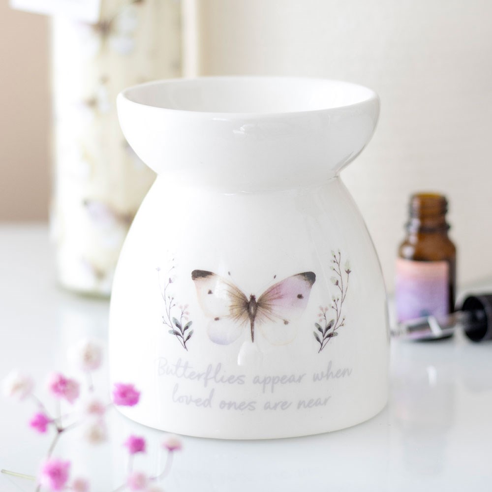 Butterflies Appear Ceramic Oil Burner