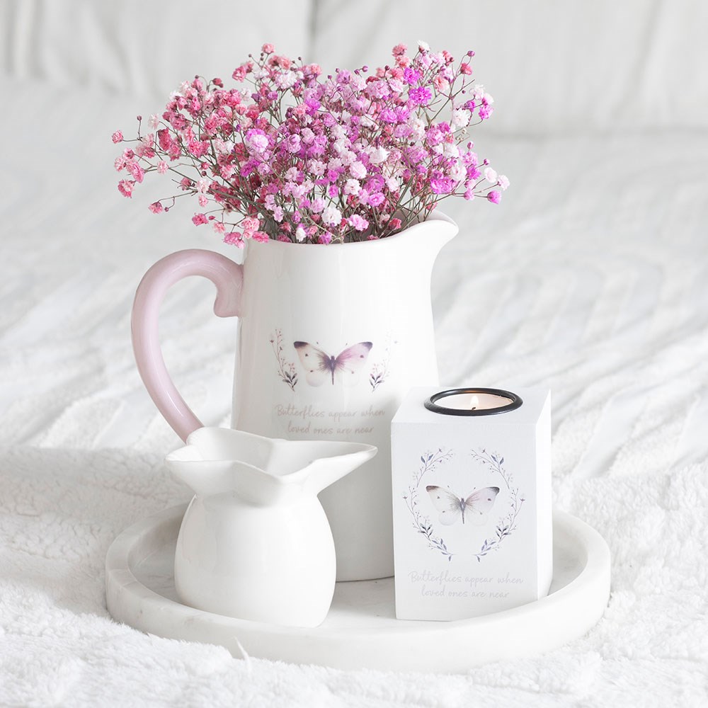 White Ceramic Butterfly-Shaped Oil Burner4
