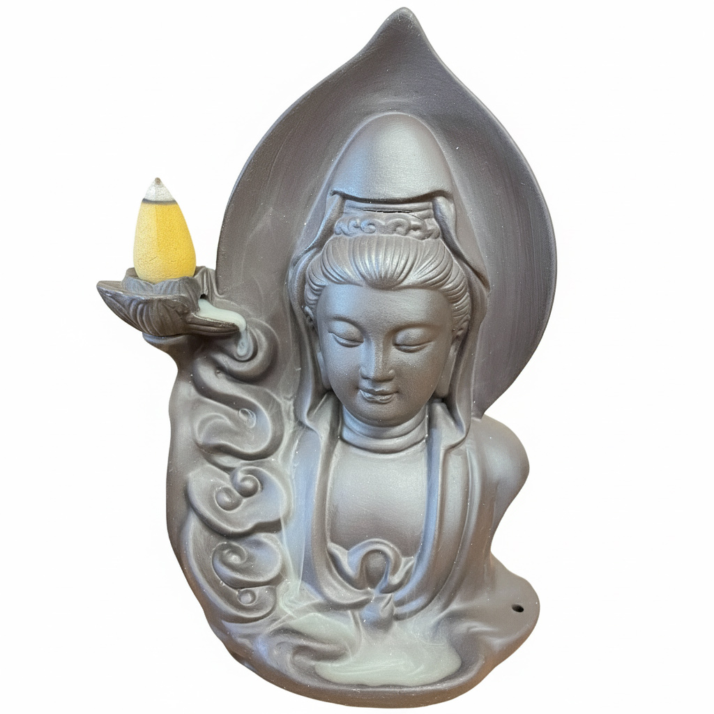 Serene Buddha Backflow Incense Burner