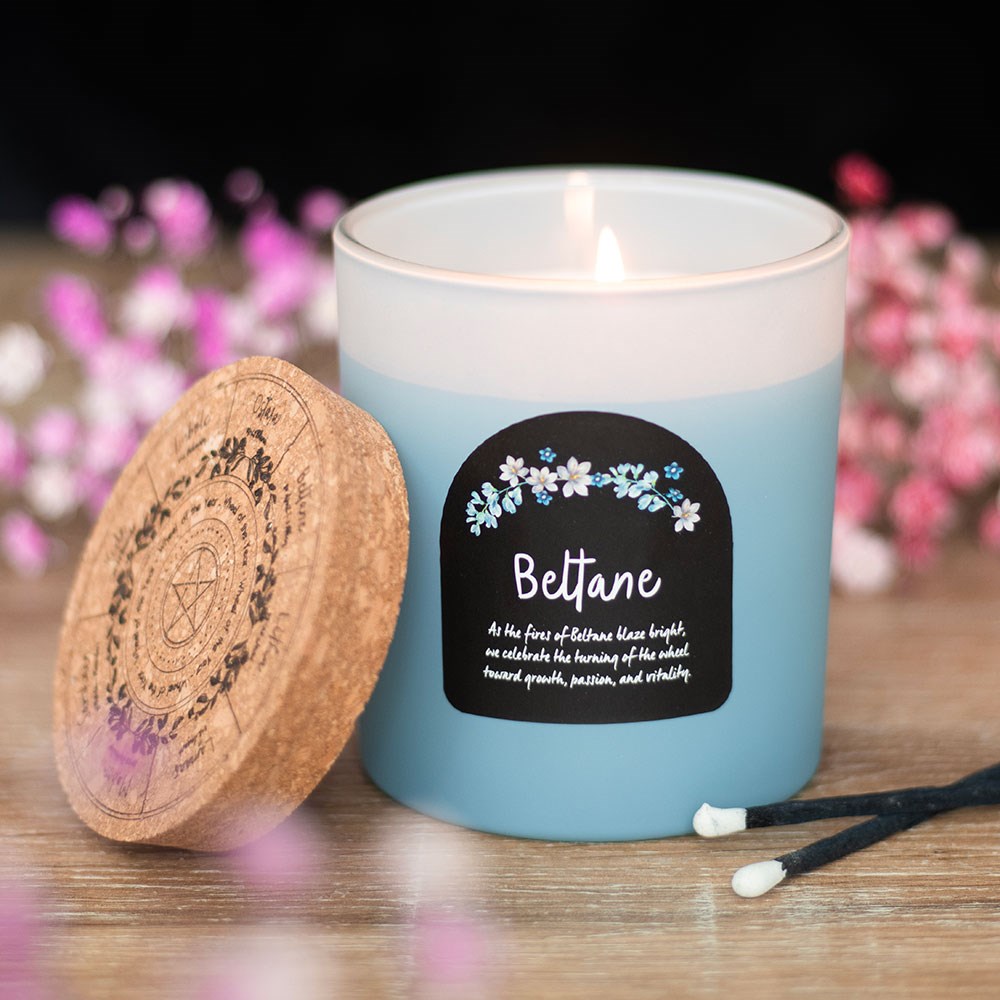 Beltane Orange Blossom Wheel of the Year Candle1