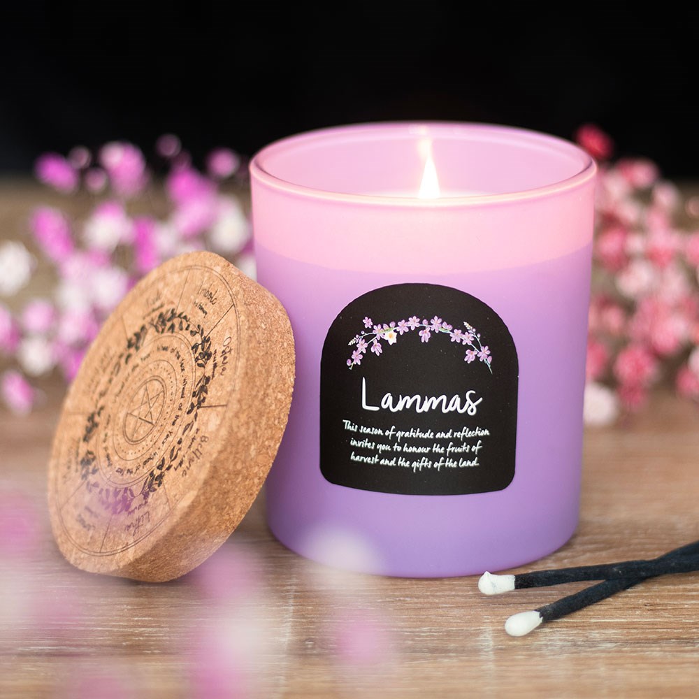 Lammas Cinnamon and Orange Wheel of the Year Candle1