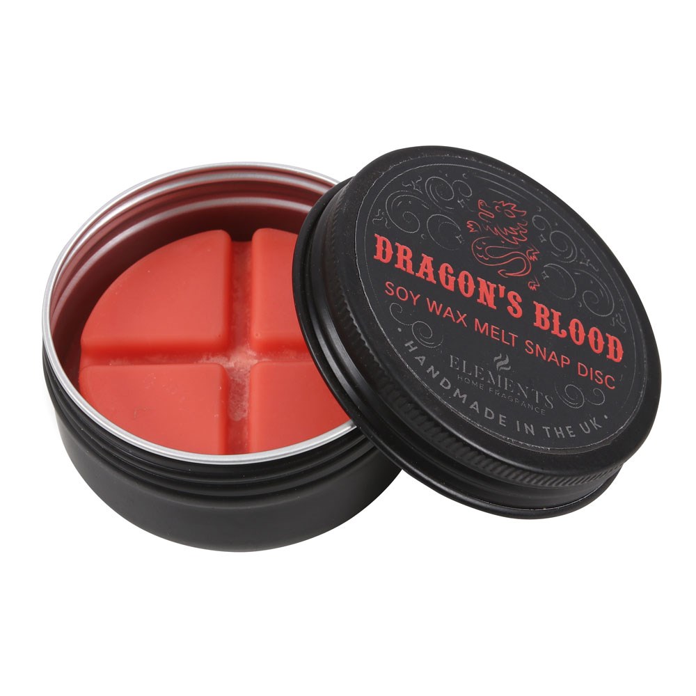 Dragon's Blood Soy Wax Snap Disc – Handmade Vegan Melt